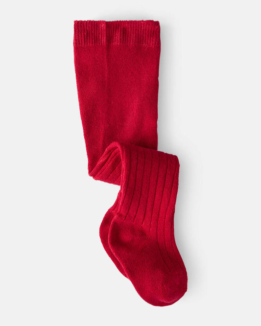Carter's Baby Girl Rib Tights - Red