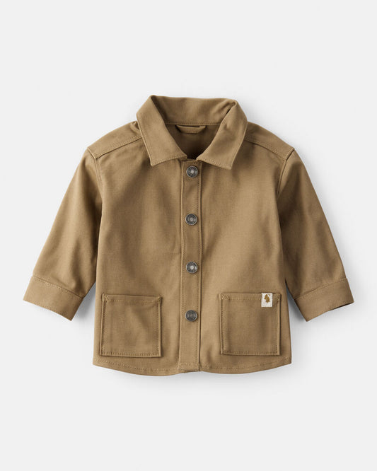Carter's Baby Boy Canvas Long-Sleeve Fashion Jacket - Brown