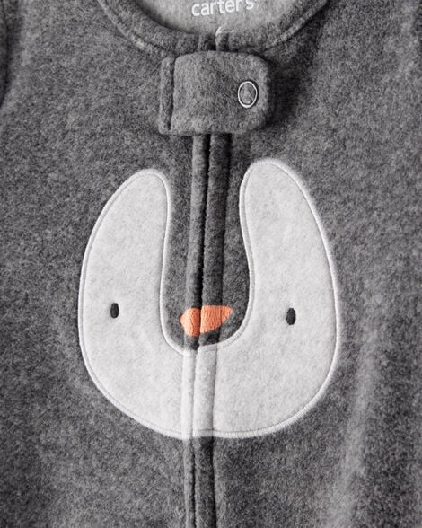 Carter's Baby Penguin Loose Fit Sleep & Play Pajamas - Grey