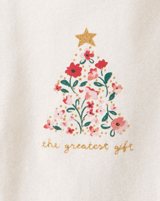 Carter's Baby Girl Christmas 3-Piece Sleeper Set