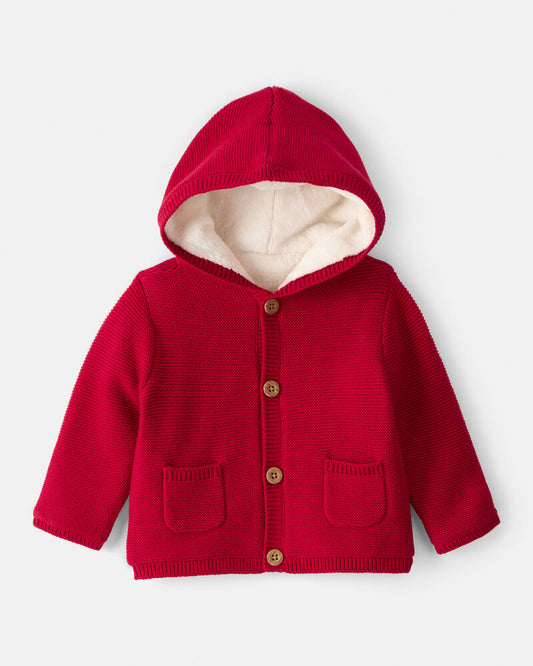 Carter's Baby Girl Sweaterknit Jacket - Red