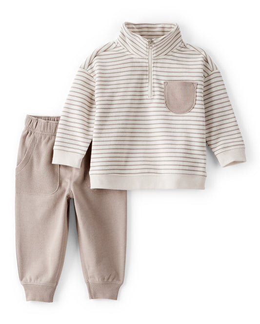 Carter's Toddler Boy 2-Piece Striped Pullover and Joggers Set