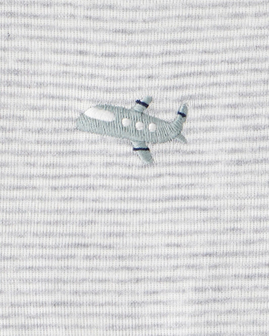 Carter's Baby Boy 3-Piece Airplane Print Long-Sleeve Bodysuit & Pant Set - Blue