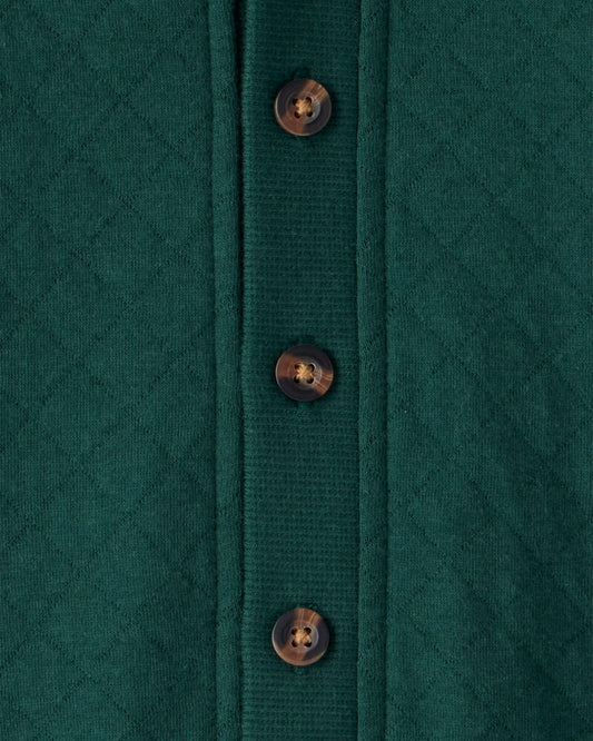 Carter's Baby Boy Quilted Long-Sleeve Jumpsuit - Green