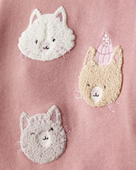 Carter's Toddler Girl Cat Pullover & Pant Set - Pink