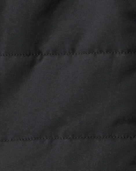 Carter's Baby Boy 3-Piece Quilted Vest Outfit Set - Grey/Black