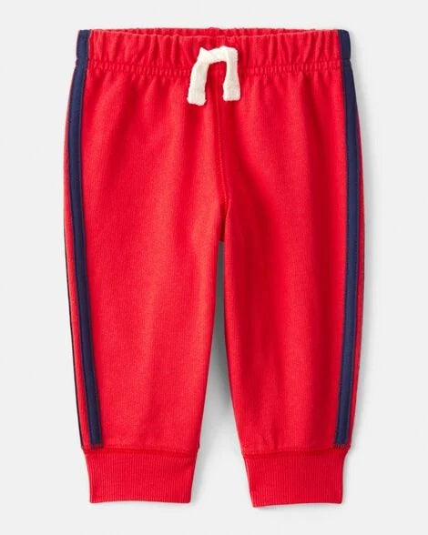 Carter's Baby Boy Valentine's Day 2-Piece Heart French Terry Long-Sleeve Tee & Pant Set - Blue