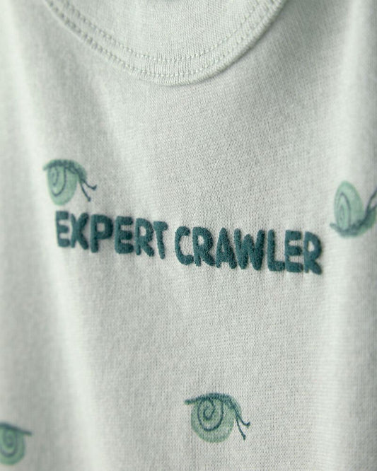 Carter's Baby Boy Snail Short-Sleeve Romper - Green