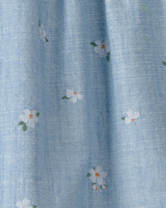 Oshkosh Baby Girl 2-Piece Floral Chambray Top & Short Set - Blue