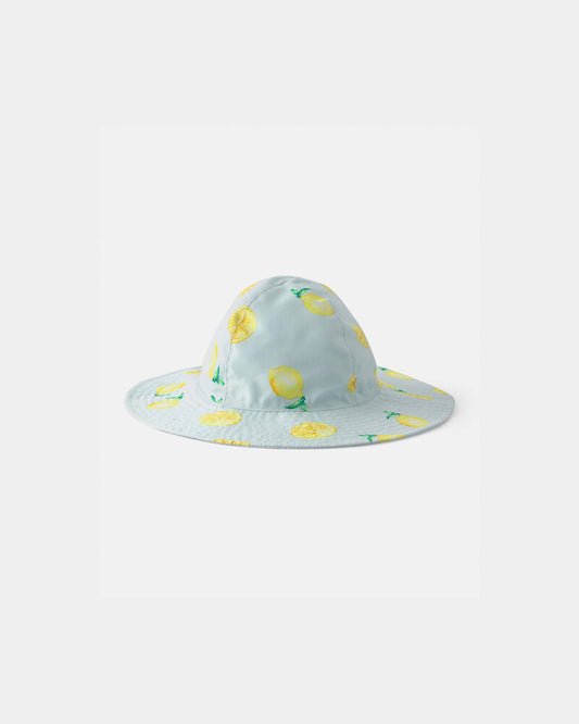 Carter's Baby Girl Reversible Lemon Swim Hat - Blue