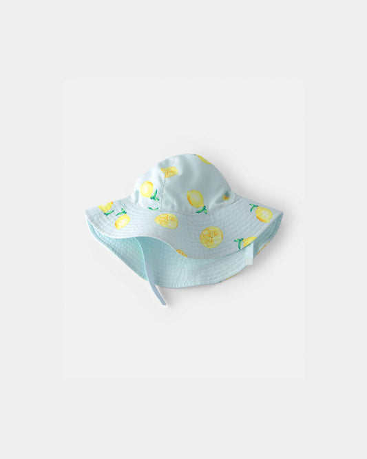 Carter's Baby Girl Reversible Lemon Swim Hat - Blue