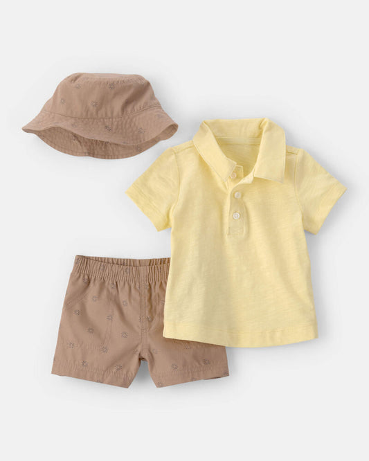 Carter's Baby Boy 2-Piece Top & Short Set - Yellow