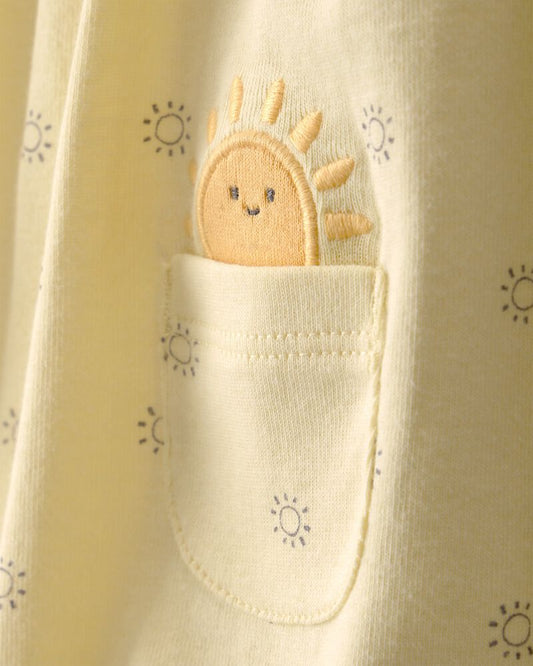 Carter's Baby Girl Sunshine Short-Sleeve Romper - Yellow