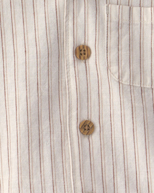Carter's Baby Boy 2-Piece Striped Top & Short Set - Tan