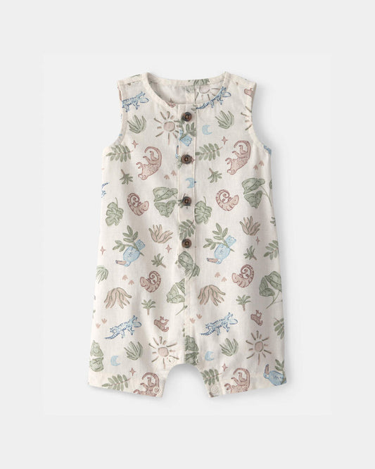 Carter's Baby Boy Sleeveless Romper - Beige