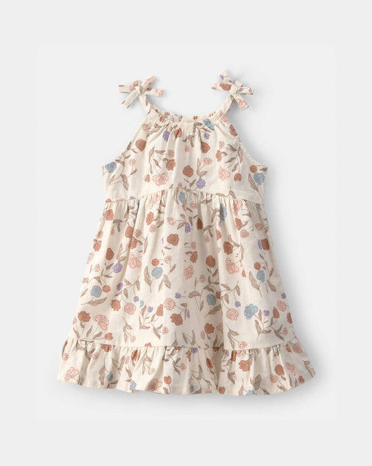 Carter's Baby Girl Floral Sleeveless Dress - White