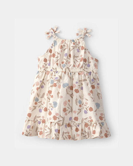 Carter's Baby Girl Floral Sleeveless Dress - White