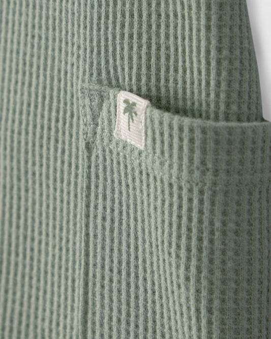 Carter's Baby Boy Solid Thermal Sleeveless Romper - Green