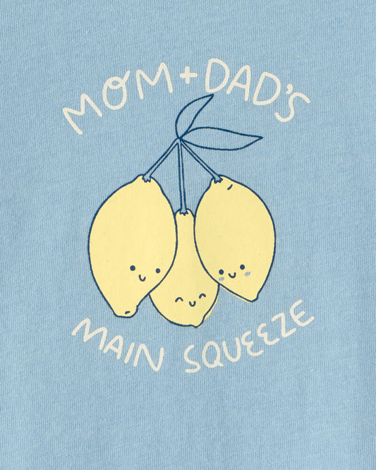 Carter's Baby 'Main Squeeze' Lemon Graphic Bodysuit - Blue
