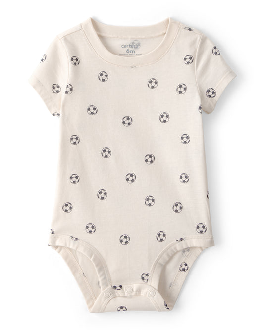 Carter's Baby Soccer Graphic Bodysuit with French Terry Shorts