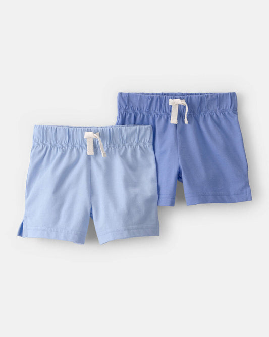 Carter's Baby 2-Pack Fashion Shorts - Blue