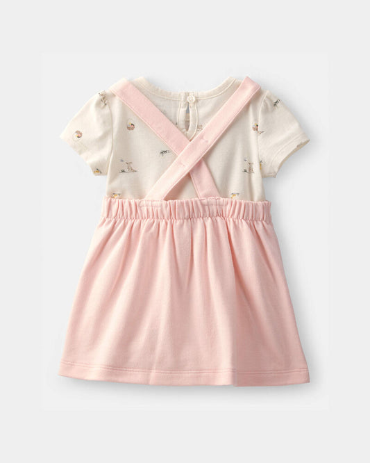 Carter's Baby Girl 2-Piece Easter Bunny Jumper Set - Pink/Ivory