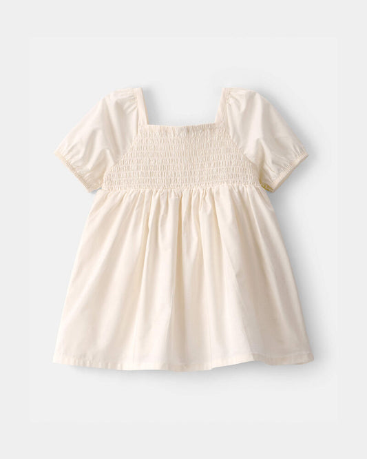 Carter's Baby Girl Short-Sleeve Floral Dress - Cream