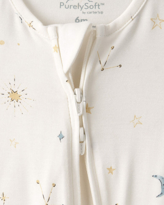 Baby Constellation 2-Way Zip PurelySoft Sleeper - Cream