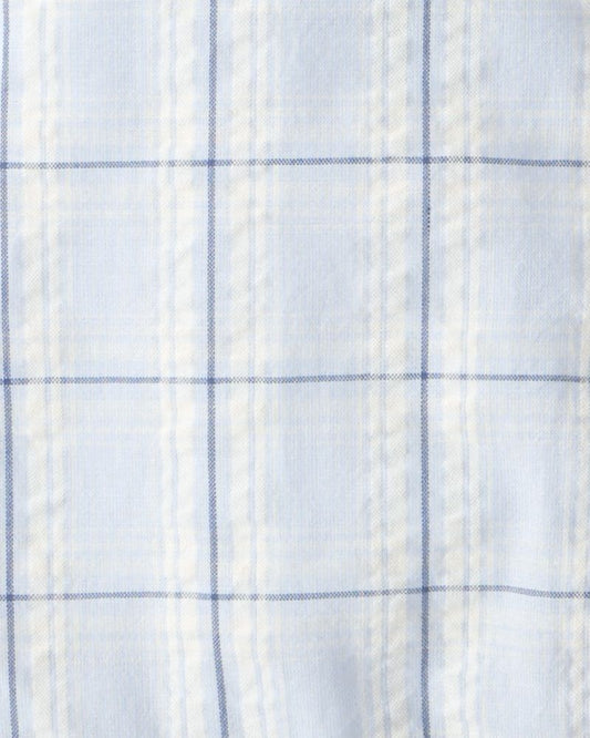 Carter's Baby Boy 2-PC Plaid Romper & Hat Set - Blue