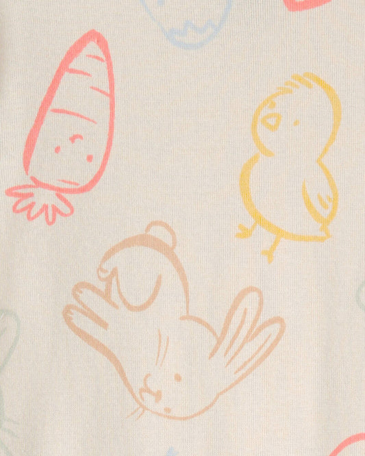 Carter's Baby Easter Bunny Snug Fit 2-Piece Pyjamas Set - Cream