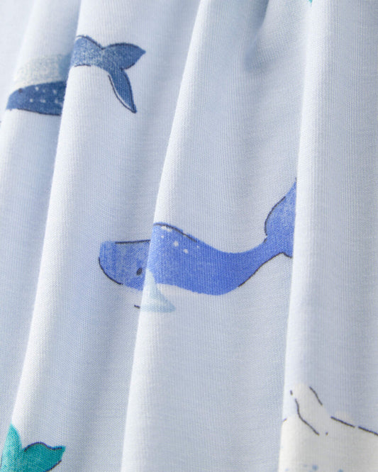 Baby 2-Pack Whale PurelySoft Short-Sleeve Romper Set - Blue
