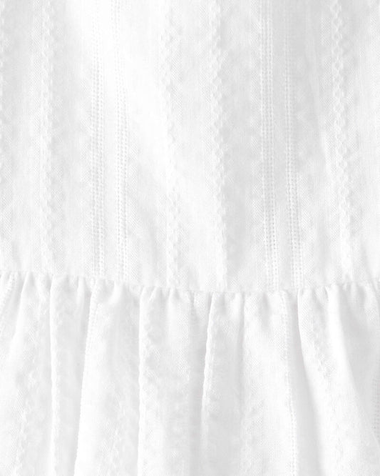 Oshkosh Short-Sleeve Ruffle Top - White