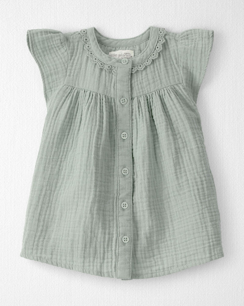 Baby Girl Organic Cotton Gauze Dress