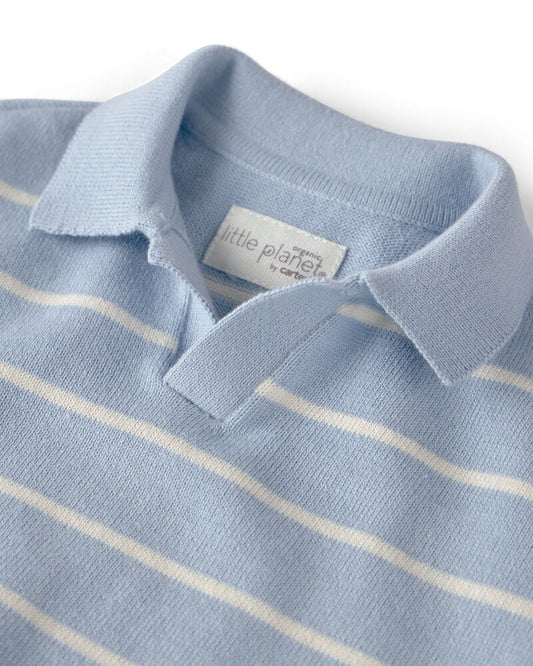 Baby Boy 2-Piece Organic Cotton Striped Shorts Set