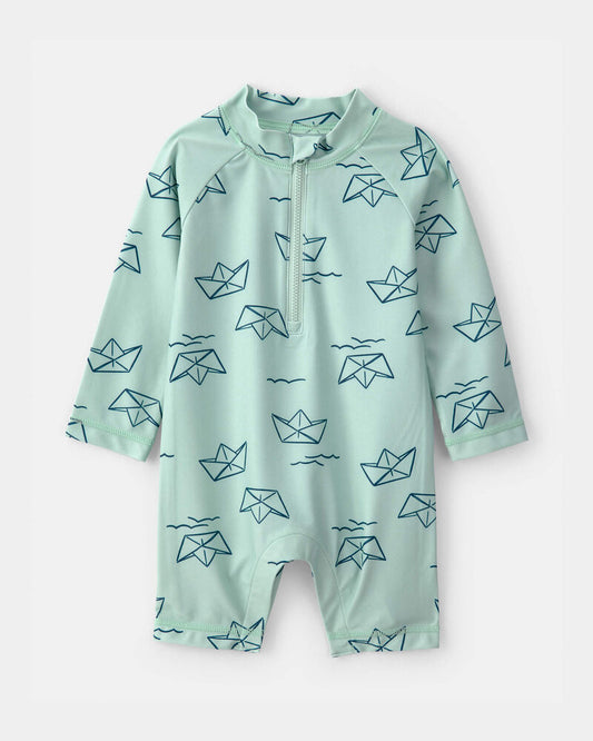 Carter's Baby Boy Fish Long-Sleeve Rashguard - Blue