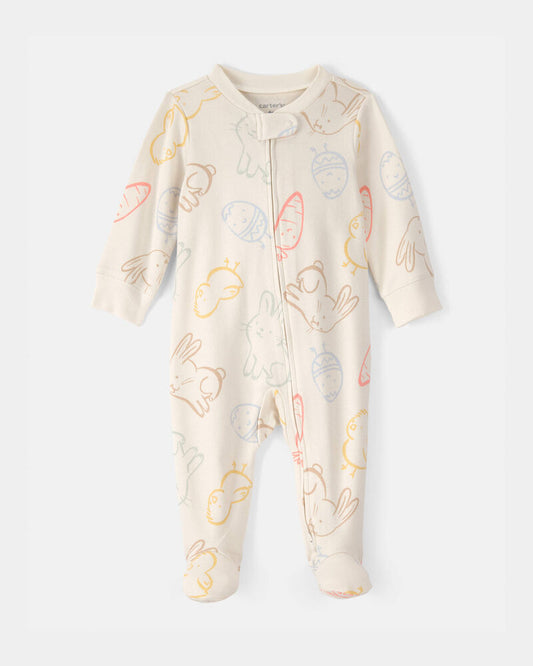 Carter's Baby Easter 100% Cotton Sleeper - Cream