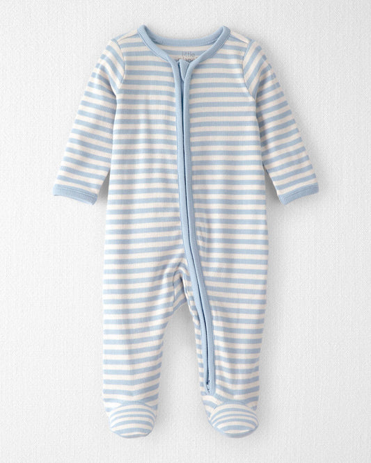 Baby Organic Cotton Sleeper Pyjama in Stripes