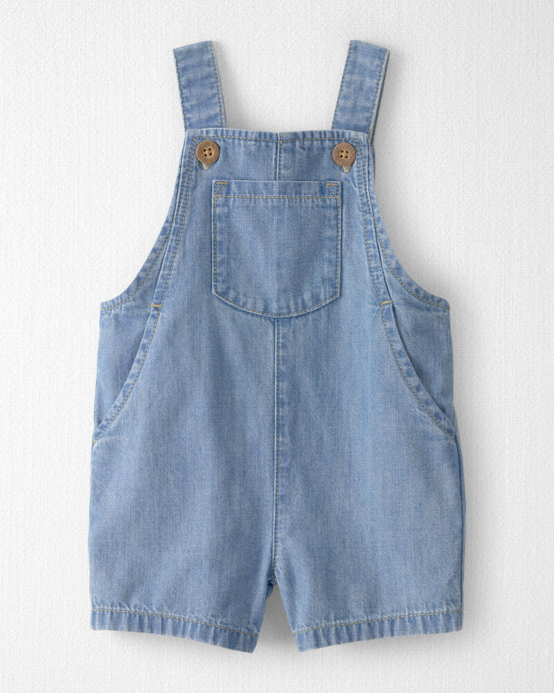 Baby Organic Cotton Chambray Shortall