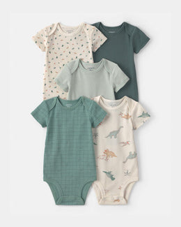 Carter's Baby Boy 5-Pack Dinosaur Multipack Bodysuits