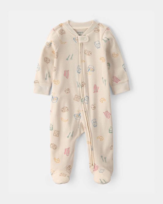 Carter's Baby Breakfast Snug Fit Sleeper - Ivory