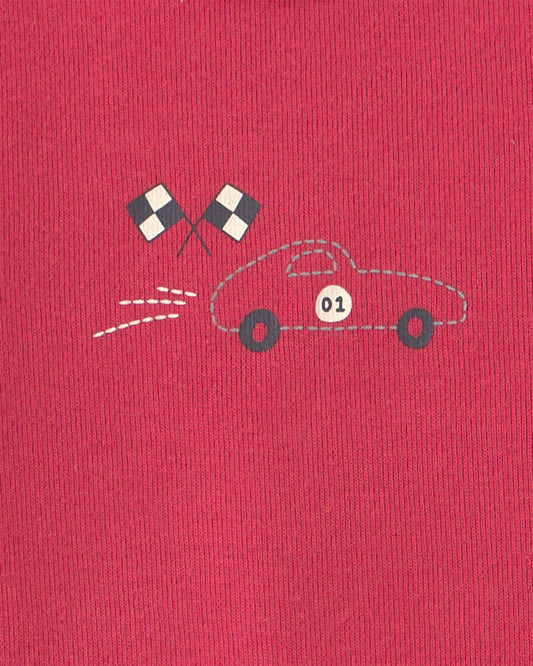 Carter's Baby Boy 3-Piece Race Car Bodysuit & Pant Set - Grey/Red