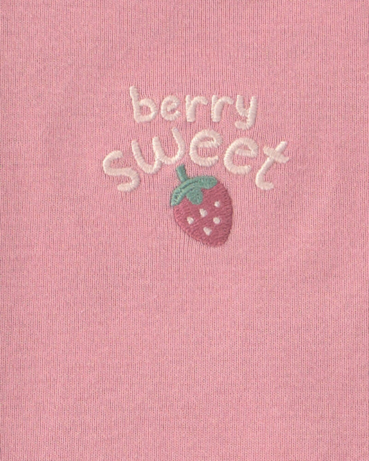 Carter's Baby Girl 3-Piece Strawberry Bodysuit & Pant Set - Pink