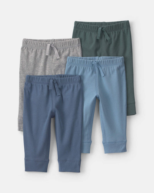 Carter's Baby Boy 4-Pack Pull-On Pants - Blue/Green