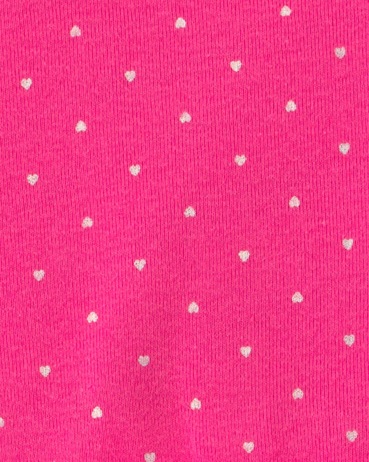 Carter's Baby Girl 3-Piece Heart Bodysuit & Pant Set - Pink/Ivory