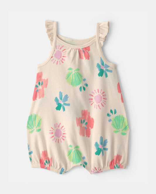 Carter's Baby Girl Summer Beach Sleeveless Romper