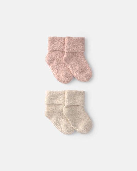 Carter's Baby Girl 4-Pack Baby Booties - Pink/Ivory