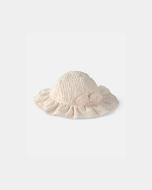 Carter's Baby Girl Bow Sun Hat - Ivory