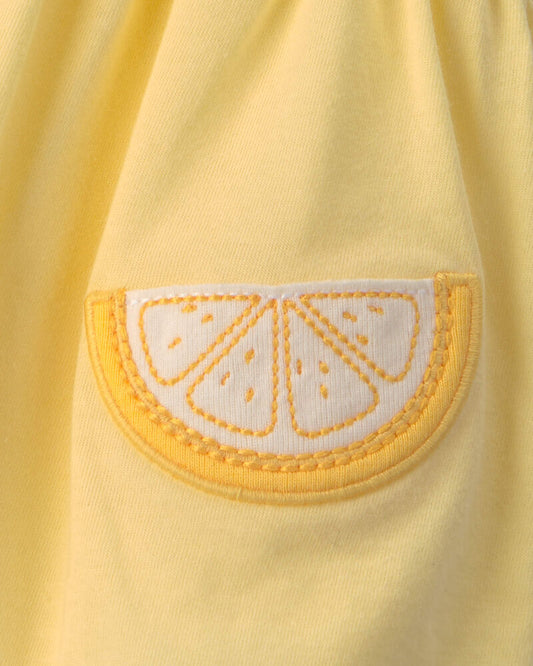 Carter's Baby Girl Lemon Sleeveless Bodysuit Dress - Yellow