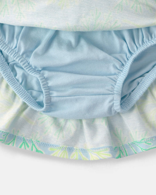 Carter's Baby Girl 2-Piece Tank Top & Reef Skirt Set - Blue/Green