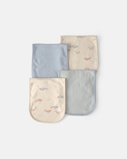 Carter's Baby 4-Pack Whale Burp Cloths